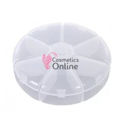 Cutie compartimentata pentru accesorii CA014  rotunda cu 7 lacasuri, art MJ 1090343